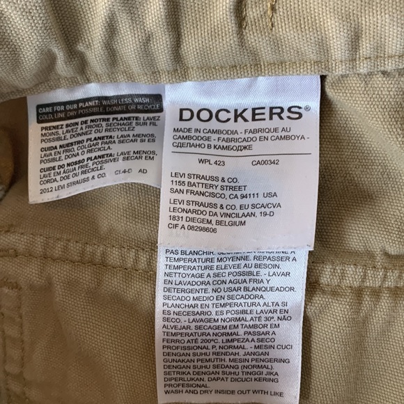 Dockers Khaki Tan Pants D3 Classic 33 x 32 - Picture 6 of 7